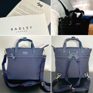 Like New!⚡️RADLEY LONDON Penton Mews Multiway Convertible Quilted Backpack Bag